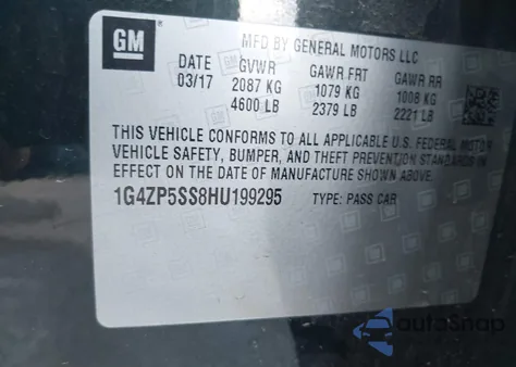 2017 Buick Lacrosse Essence from USA, damaged, VIN 1G4ZP5SS8HU199295